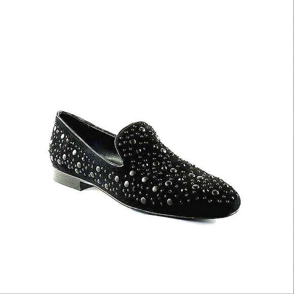 Donald J Pliner Womens Lynn Suede Square Toe Loafers - Picture 1 of 12